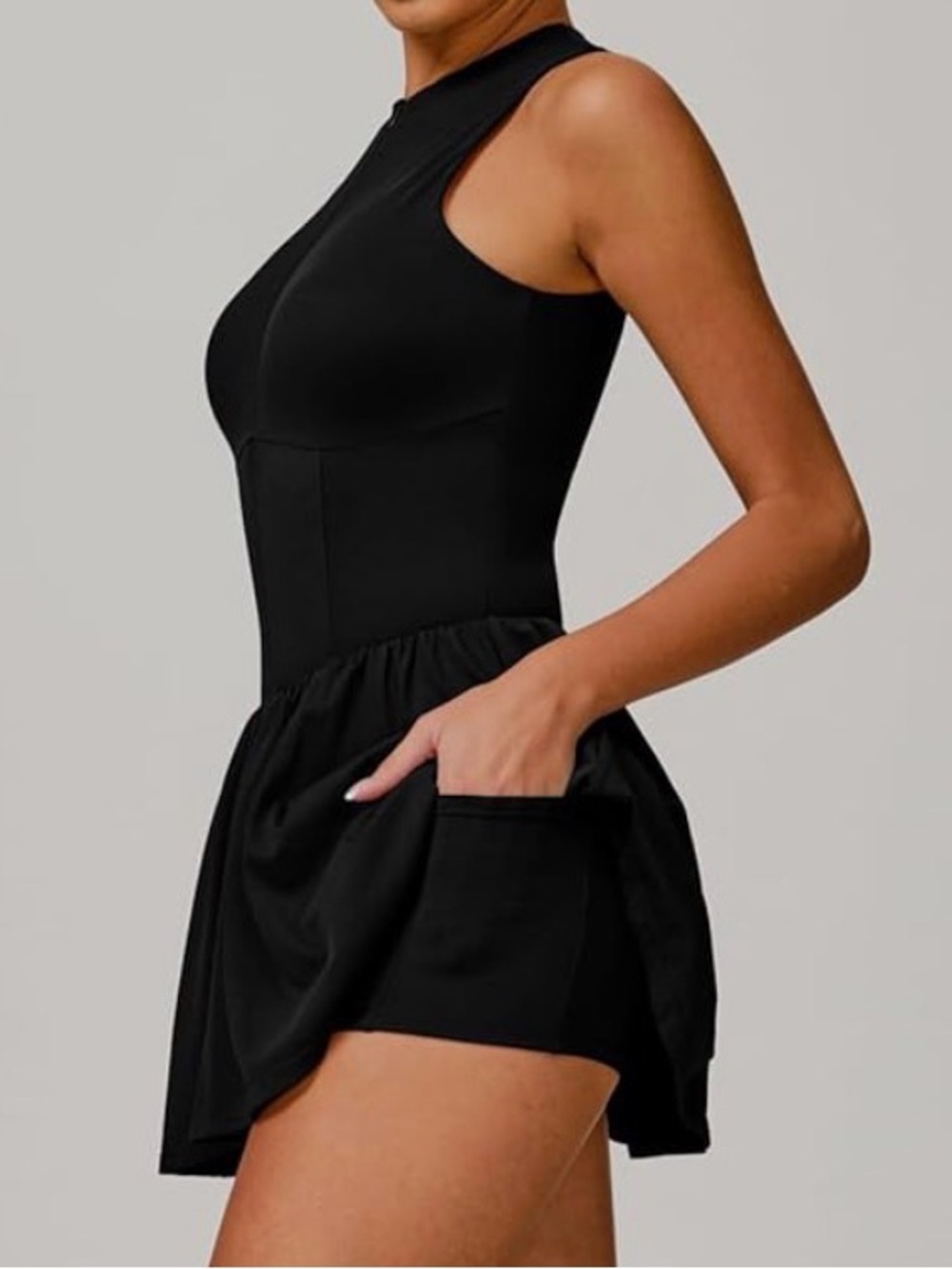 Zip-Front Athletic Dress